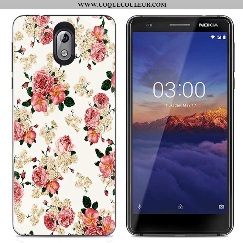 Étui Nokia 3.1 Créatif Multicolore Protection, Coque Nokia 3.1 Dessin Animé Transparent Coloré