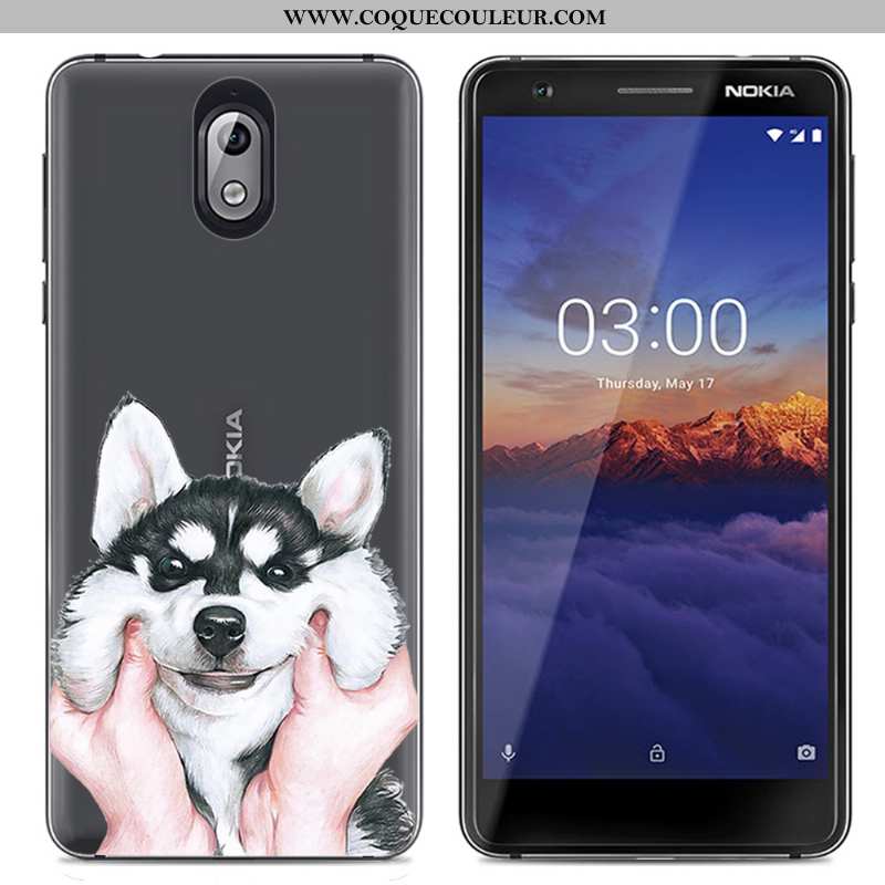 Étui Nokia 3.1 Créatif Multicolore Protection, Coque Nokia 3.1 Dessin Animé Transparent Coloré