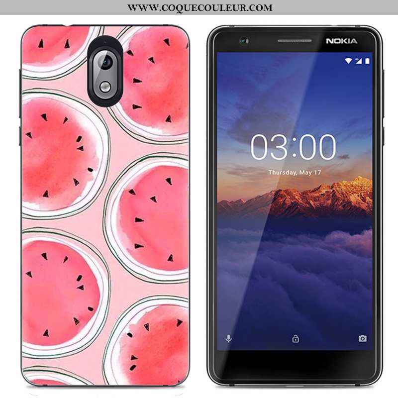 Étui Nokia 3.1 Créatif Multicolore Protection, Coque Nokia 3.1 Dessin Animé Transparent Coloré