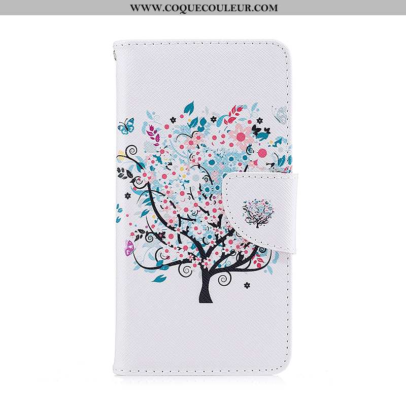 Étui Nokia 3.1 Dessin Animé Téléphone Portable Étui, Coque Nokia 3.1 Cuir Housse Blanche