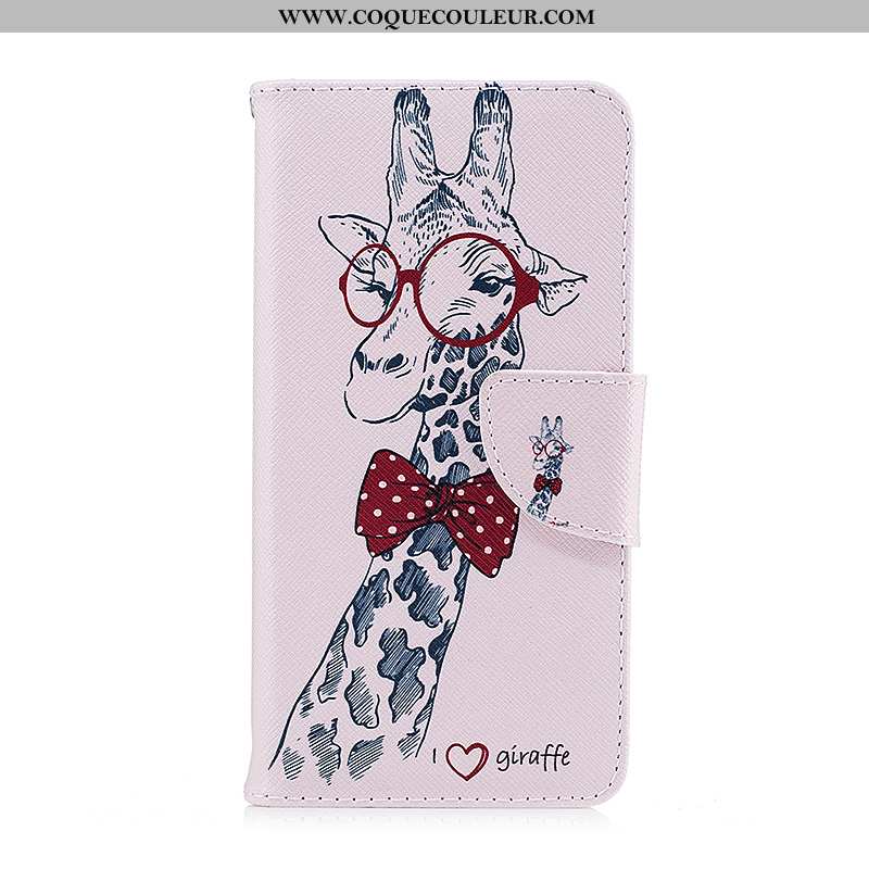 Étui Nokia 3.1 Dessin Animé Téléphone Portable Étui, Coque Nokia 3.1 Cuir Housse Blanche