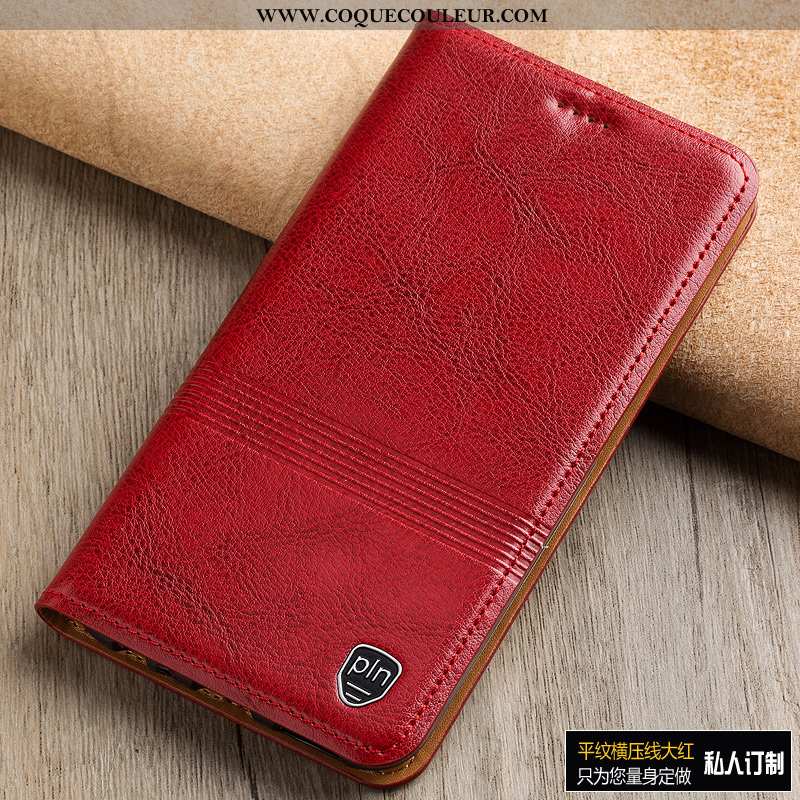 Étui Nokia 3.1 Plus Cuir Véritable Coque, Coque Nokia 3.1 Plus Protection Marron