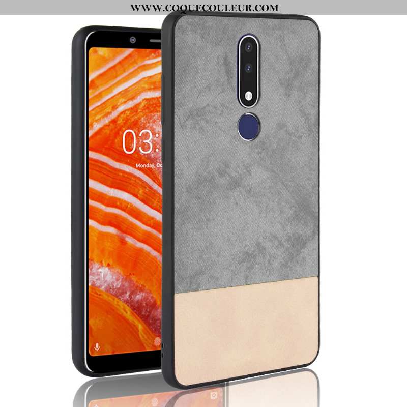 Housse Nokia 3.1 Plus Modèle Fleurie Couture Couleurs Étui, Étui Nokia 3.1 Plus Protection Téléphone