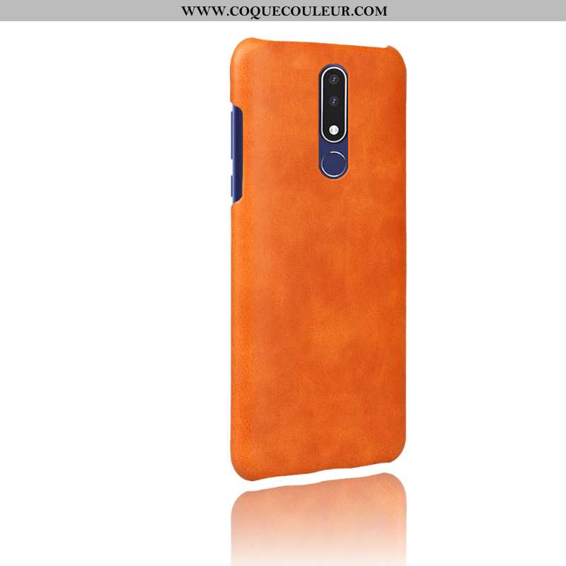 Coque Nokia 3.1 Plus Modèle Fleurie Orange Téléphone Portable, Housse Nokia 3.1 Plus Protection Coul