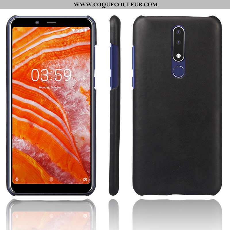 Coque Nokia 3.1 Plus Modèle Fleurie Orange Téléphone Portable, Housse Nokia 3.1 Plus Protection Coul