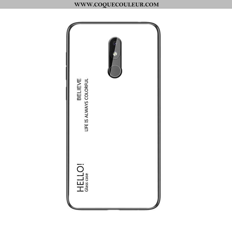 Étui Nokia 3.2 Silicone Simple Dégradé, Coque Nokia 3.2 Protection Bleu