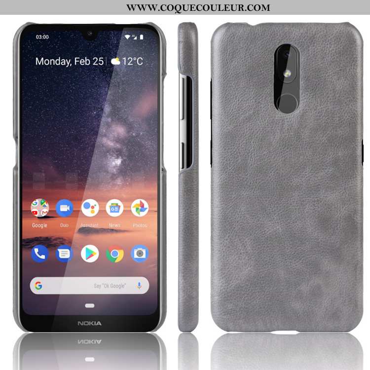 Housse Nokia 3.2 Protection Étui Difficile, Nokia 3.2 Tendance Téléphone Portable Noir