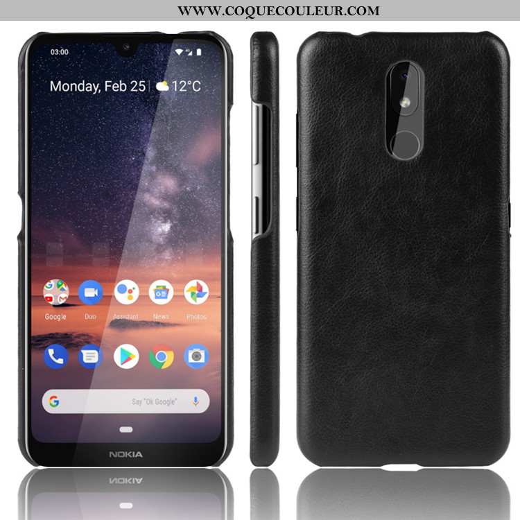 Housse Nokia 3.2 Protection Étui Difficile, Nokia 3.2 Tendance Téléphone Portable Noir