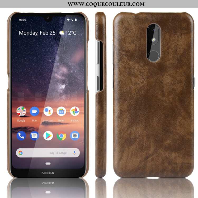 Housse Nokia 3.2 Protection Étui Difficile, Nokia 3.2 Tendance Téléphone Portable Noir