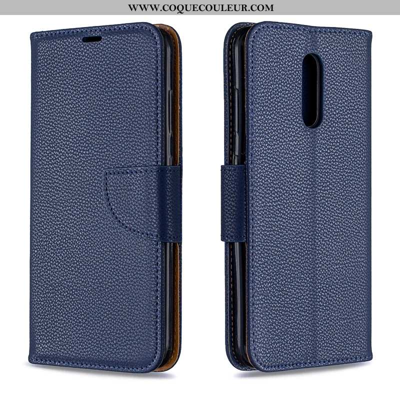 Coque Nokia 3.2 Portefeuille Étui Tout Compris, Housse Nokia 3.2 Cuir Bleu