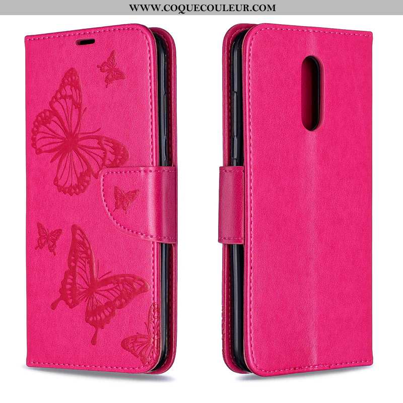 Étui Nokia 3.2 Protection Coque Papillon, Nokia 3.2 Ornements Suspendus Rouge