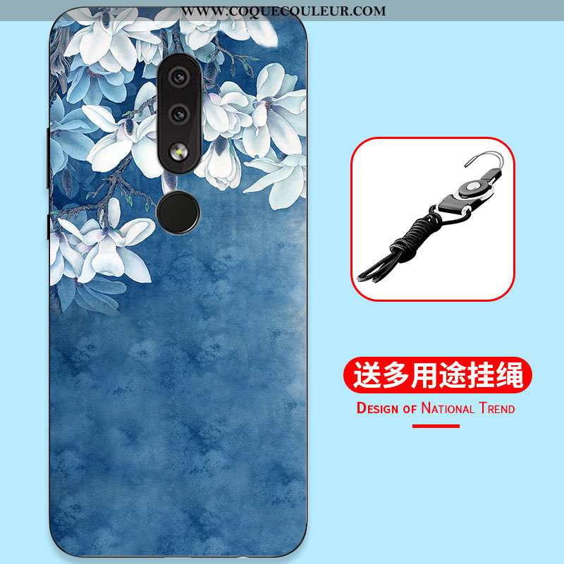 Coque Nokia 4.2 Silicone Incassable Bleu Marin, Housse Nokia 4.2 Protection Étui Bleu Foncé