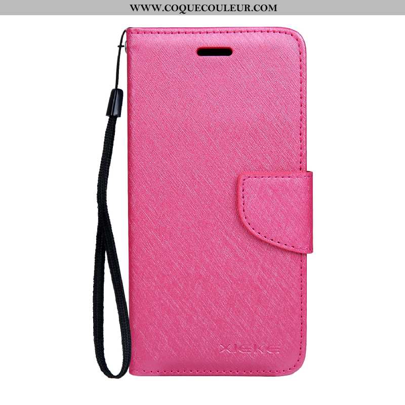 Étui Nokia 4.2 Modèle Fleurie Soie Mulberry Étui, Coque Nokia 4.2 Protection Cuir Rose