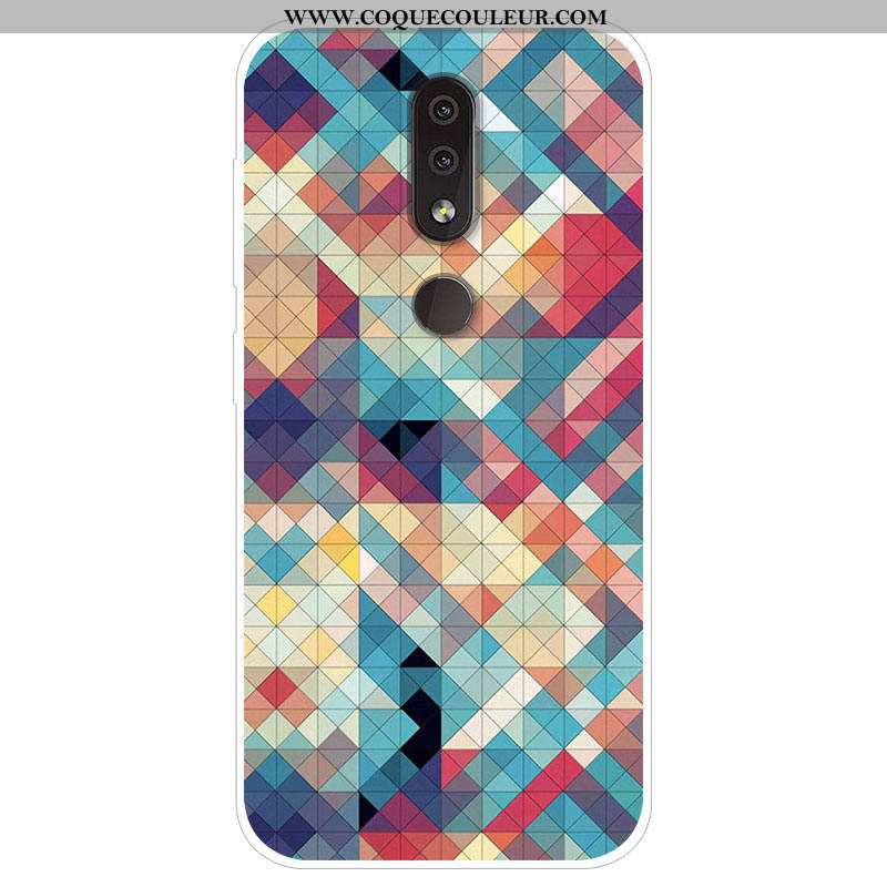 Coque Nokia 4.2 Silicone Étui, Housse Nokia 4.2 Protection Bleu Marin Bleu Foncé