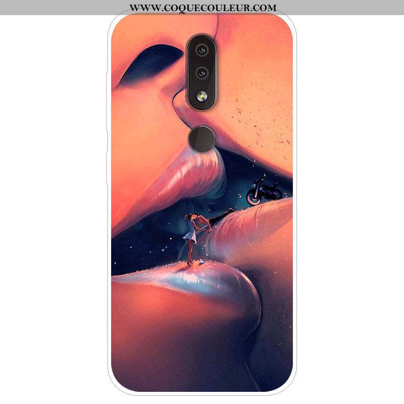 Coque Nokia 4.2 Silicone Étui, Housse Nokia 4.2 Protection Bleu Marin Bleu Foncé