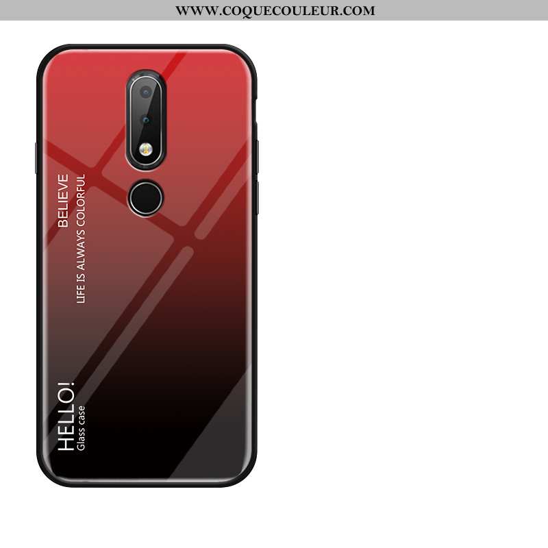 Étui Nokia 4.2 Silicone Rouge Téléphone Portable, Coque Nokia 4.2 Protection Fluide Doux