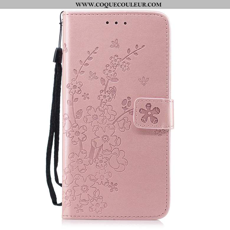 Coque Nokia 5.1 Cuir Étui Téléphone Portable, Housse Nokia 5.1 Protection Or Doré