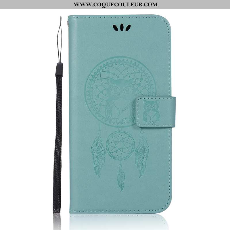 Coque Nokia 5.1 Imprimé Étui Coque, Housse Nokia 5.1 Portefeuille Vert Verte