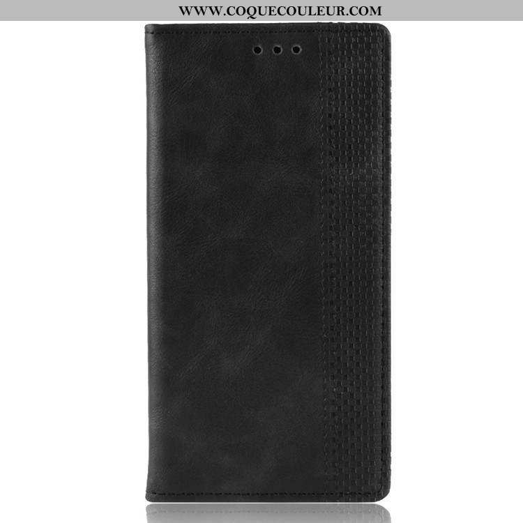 Housse Nokia 5.1 Protection Coque Noir, Étui Nokia 5.1 Cuir Téléphone Portable Noir