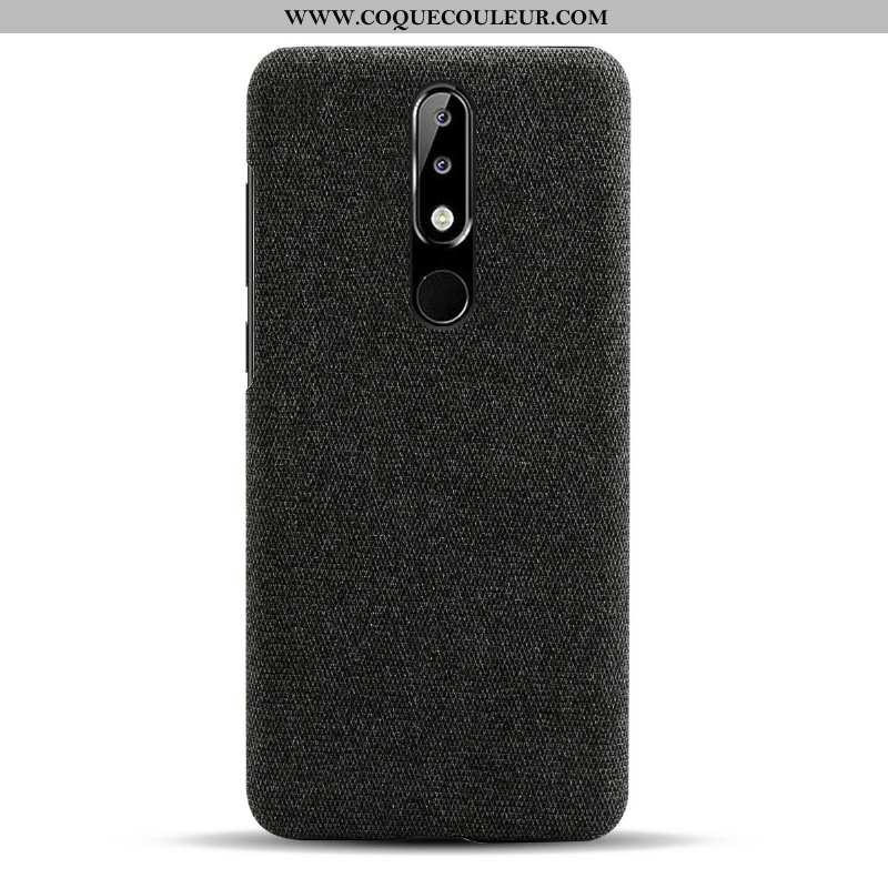 Étui Nokia 5.1 Plus Protection Légères Tissu, Coque Nokia 5.1 Plus Légère Rouge