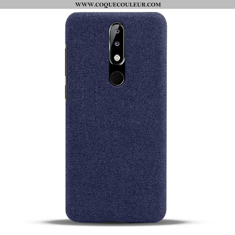 Étui Nokia 5.1 Plus Protection Légères Tissu, Coque Nokia 5.1 Plus Légère Rouge