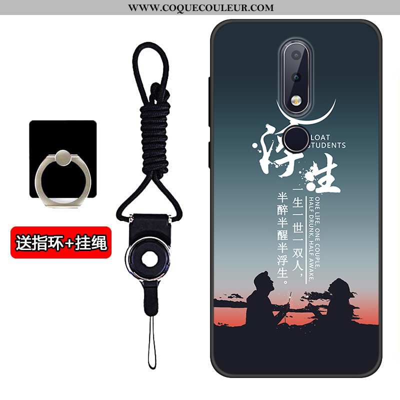 Coque Nokia 5.1 Plus Protection Silicone Incassable, Housse Nokia 5.1 Plus Tendance Tout Compris Gri