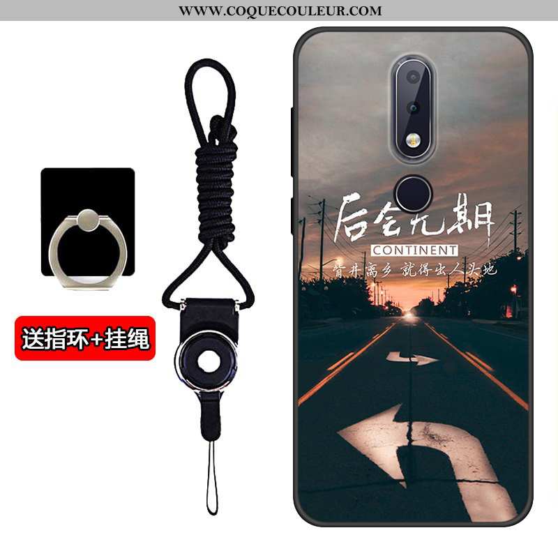 Coque Nokia 5.1 Plus Protection Silicone Incassable, Housse Nokia 5.1 Plus Tendance Tout Compris Gri