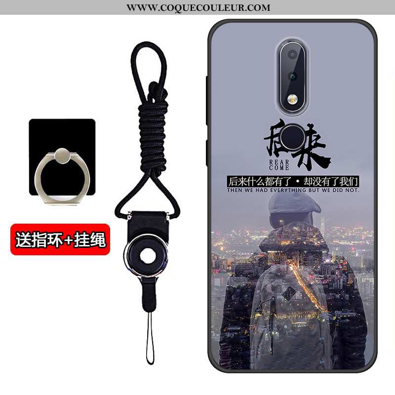 Coque Nokia 5.1 Plus Protection Silicone Incassable, Housse Nokia 5.1 Plus Tendance Tout Compris Gri