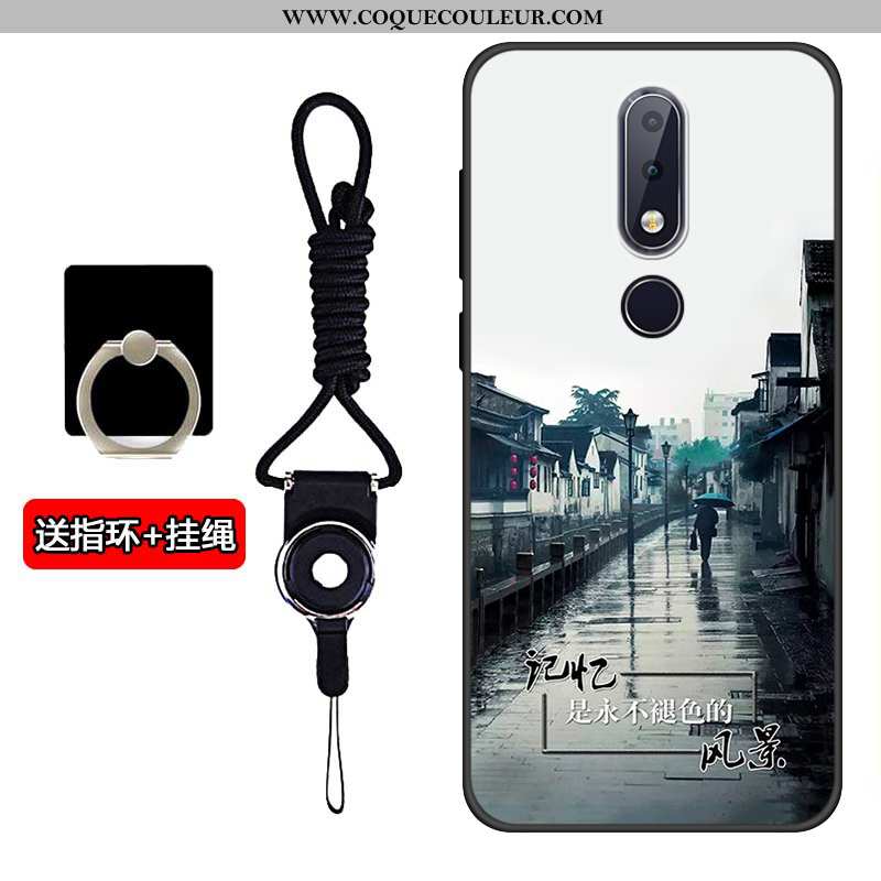 Coque Nokia 5.1 Plus Protection Silicone Incassable, Housse Nokia 5.1 Plus Tendance Tout Compris Gri