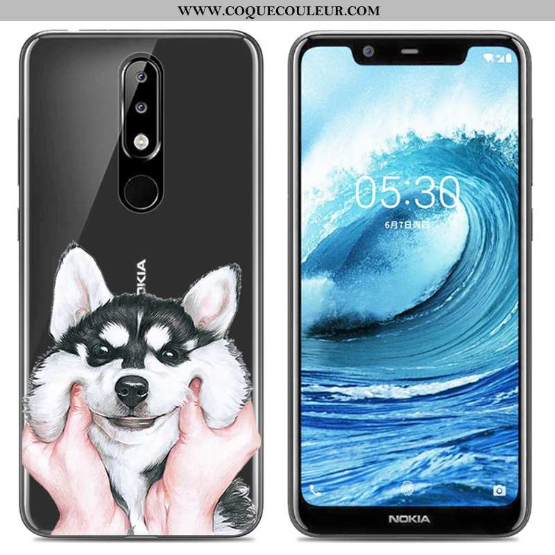 Coque Nokia 5.1 Plus Créatif Protection Peinture, Housse Nokia 5.1 Plus Dessin Animé Rose