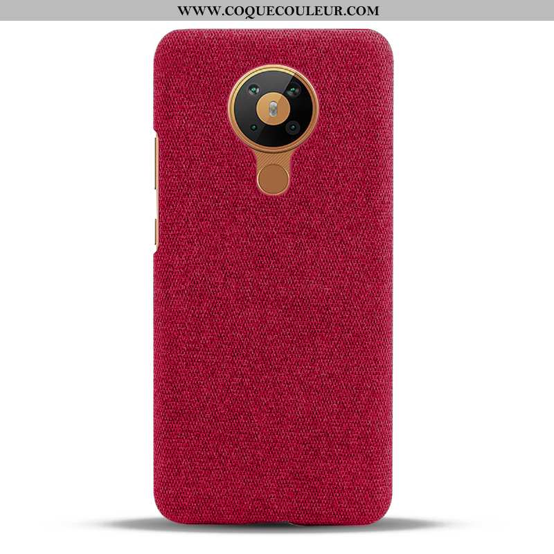 Housse Nokia 5.3 Protection Étui Coque, Nokia 5.3 Tissu Téléphone Portable Bordeaux