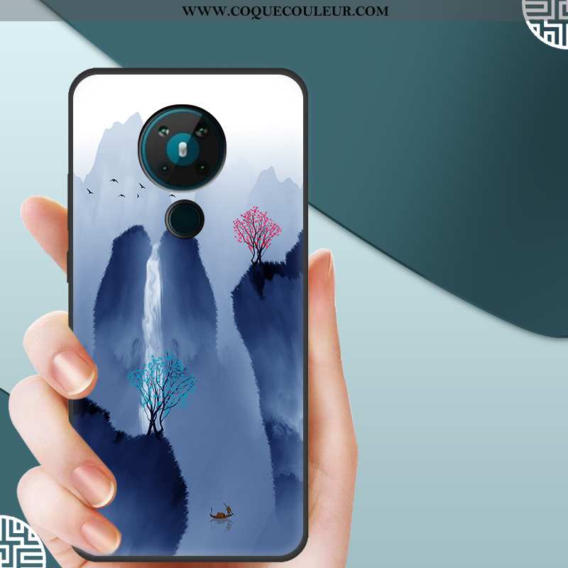 Coque Nokia 5.3 Tendance Étui, Housse Nokia 5.3 Silicone Dessin Animé Bleu