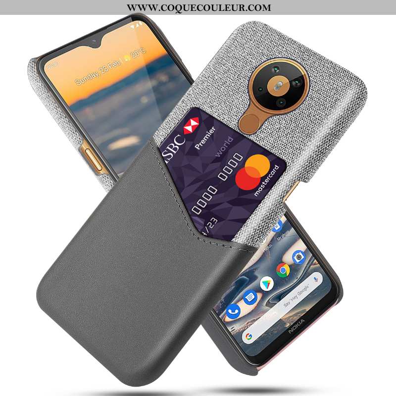 Housse Nokia 5.3 Protection Étui Coque, Nokia 5.3 Cuir Noir