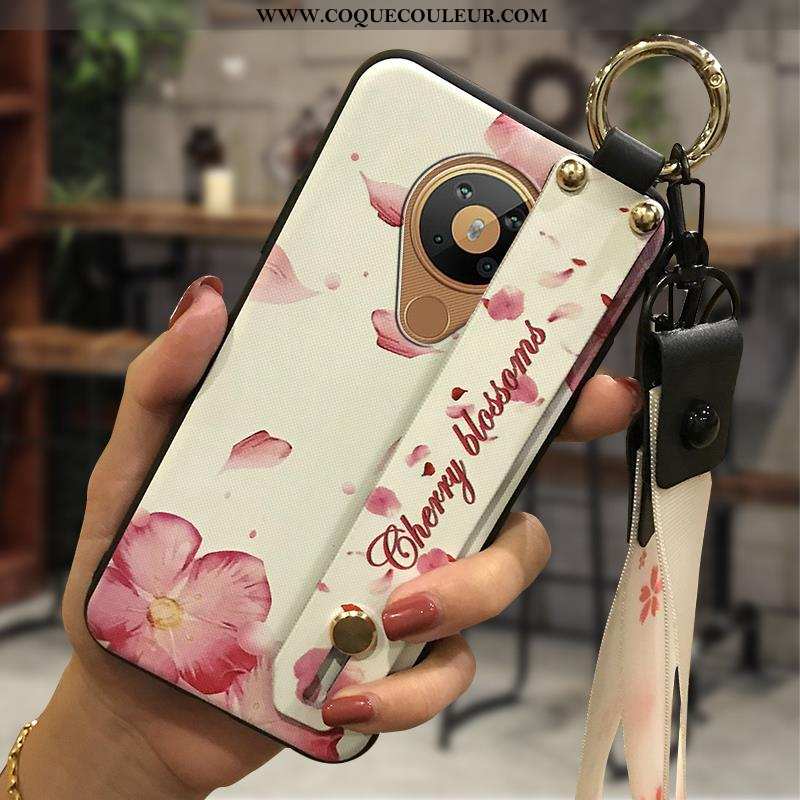 Étui Nokia 5.3 Protection Rose Support, Coque Nokia 5.3 Tendance Fleur