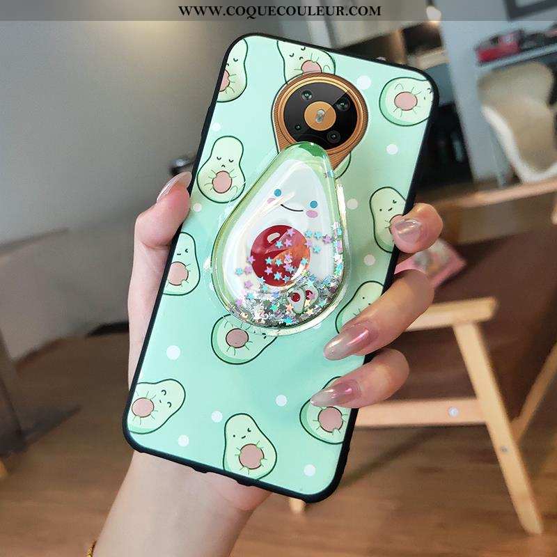 Coque Nokia 5.3 Dessin Animé Support, Housse Nokia 5.3 Tendance Vert Verte