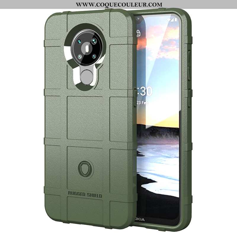 Housse Nokia 5.3 Téléphone Portable Coque Vert, Étui Nokia 5.3 Verte