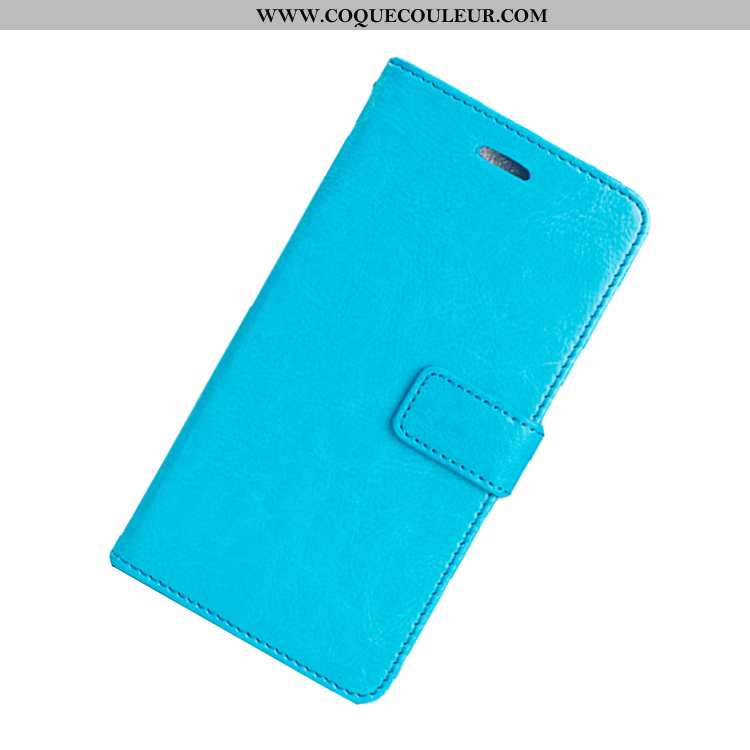 Housse Nokia 6.1 Silicone Étui Cuir, Nokia 6.1 Protection Bleu