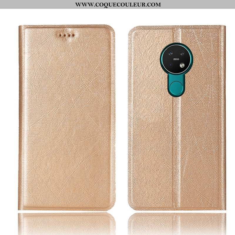 Étui Nokia 6.2 Cuir Soie Incassable, Coque Nokia 6.2 Protection Rose