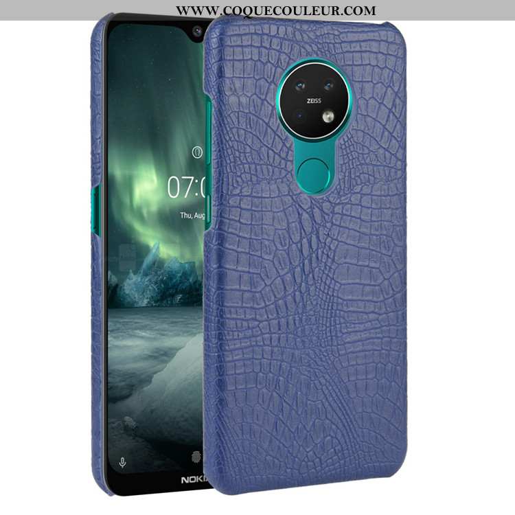 Housse Nokia 6.2 Modèle Fleurie Difficile Étui, Étui Nokia 6.2 Protection Crocodile Noir