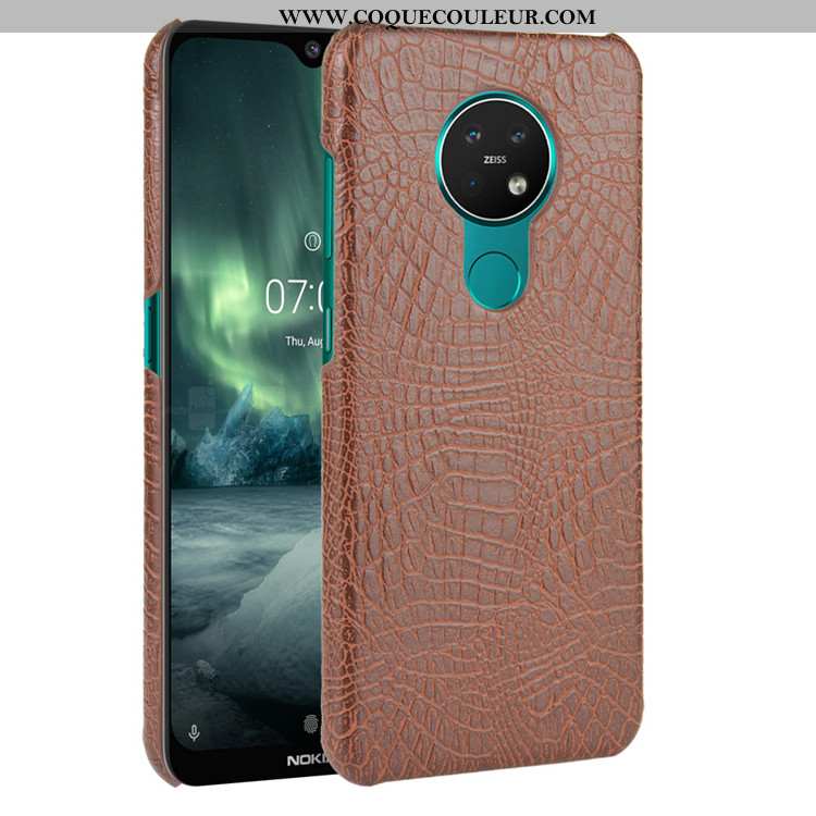 Housse Nokia 6.2 Modèle Fleurie Difficile Étui, Étui Nokia 6.2 Protection Crocodile Noir