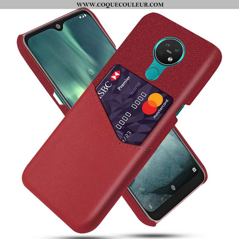 Housse Nokia 6.2 Protection Étui Légère, Nokia 6.2 Ultra Carte Rouge