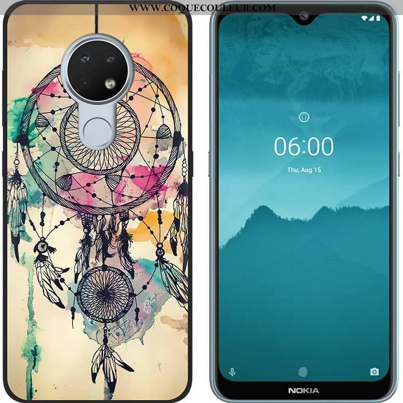 Coque Nokia 6.2 Tendance Téléphone Portable Vert, Housse Nokia 6.2 Fluide Doux Chaud Verte