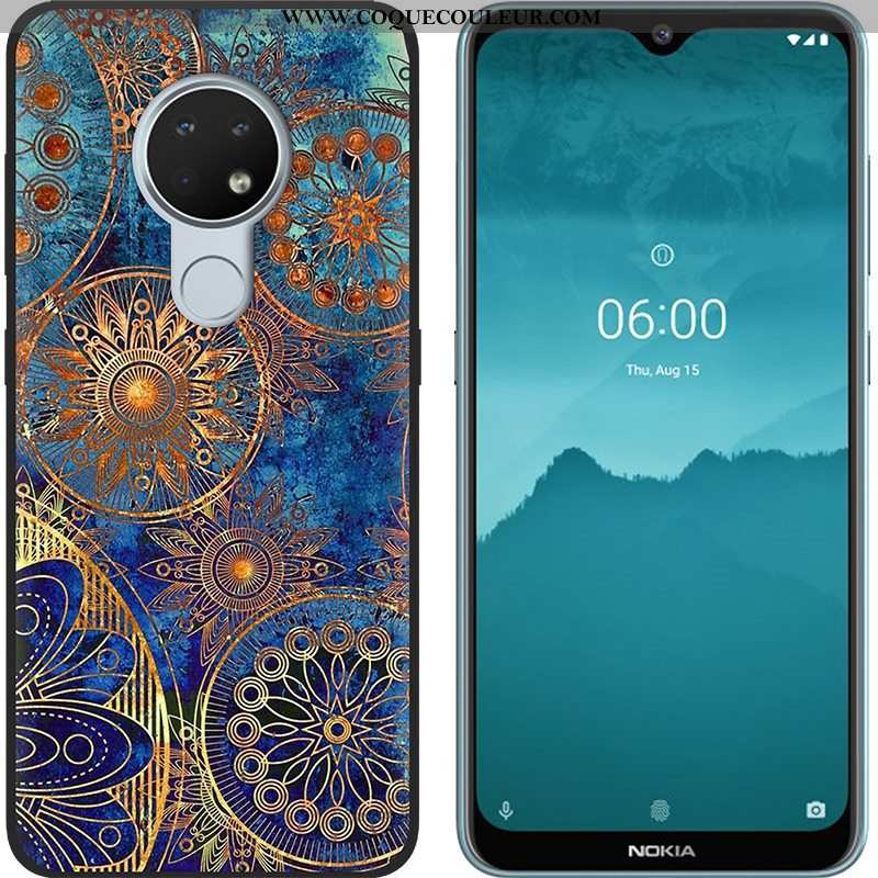 Coque Nokia 6.2 Tendance Téléphone Portable Vert, Housse Nokia 6.2 Fluide Doux Chaud Verte