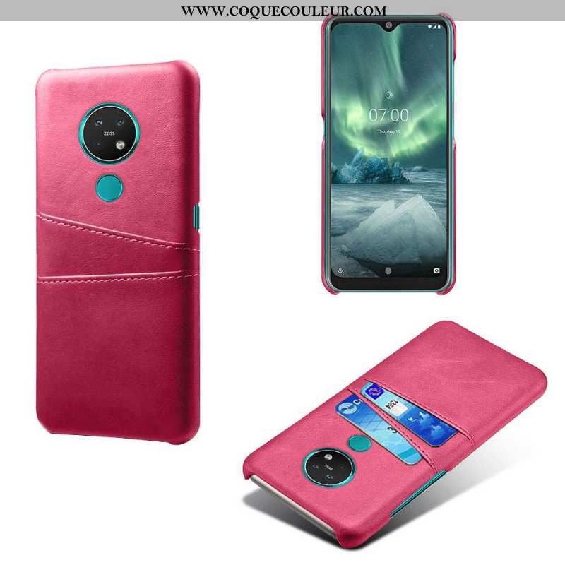 Housse Nokia 6.2 Modèle Fleurie Bovins Petit, Étui Nokia 6.2 Personnalité Coque Rose