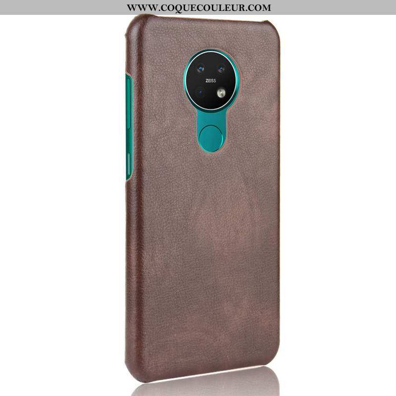 Étui Nokia 6.2 Délavé En Daim Téléphone Portable Légère, Coque Nokia 6.2 Ultra Cuir Marron