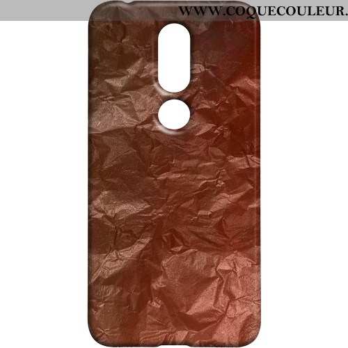 Étui Nokia 7.1 Vintage Téléphone Portable Métal, Coque Nokia 7.1 Protection Délavé En Daim Marron