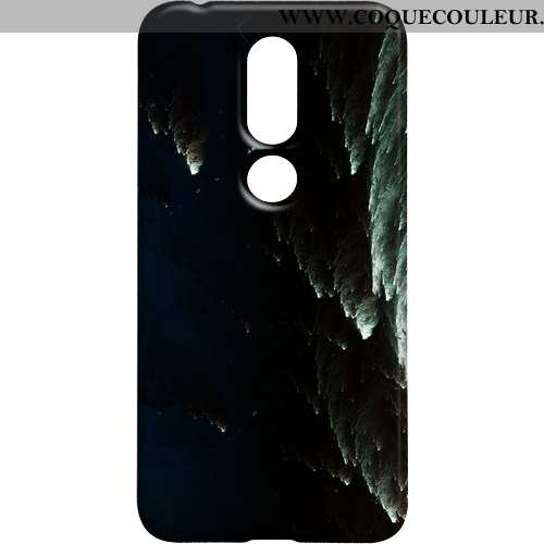 Coque Nokia 7.1 Protection Créatif, Housse Nokia 7.1 Délavé En Daim Personnalité Coloré