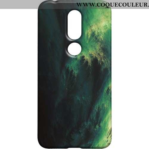 Coque Nokia 7.1 Protection Créatif, Housse Nokia 7.1 Délavé En Daim Personnalité Coloré