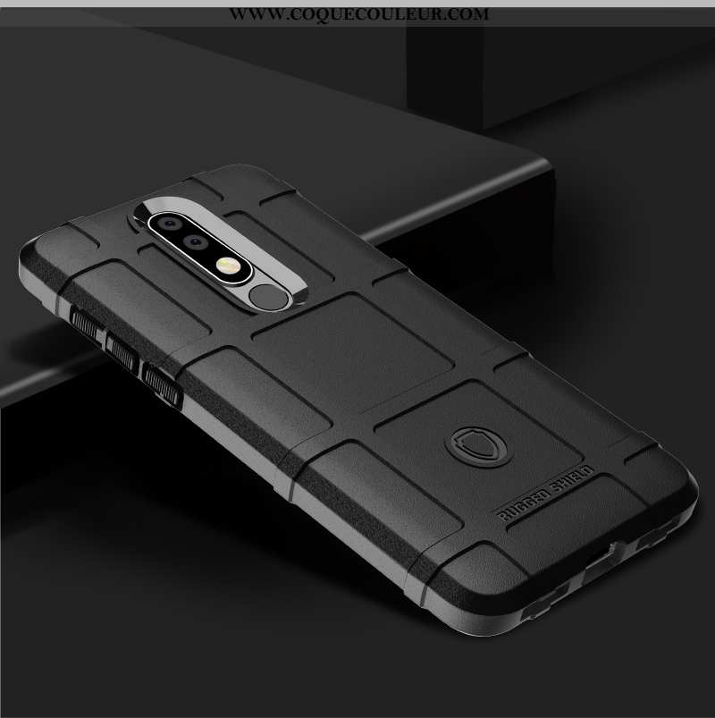 Étui Nokia 7.1 Protection Coque Europe, Nokia 7.1 Silicone Épaissir Gris