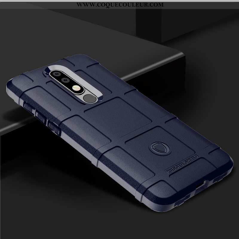 Étui Nokia 7.1 Protection Coque Europe, Nokia 7.1 Silicone Épaissir Gris